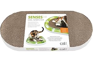 Catit 43170 Senses 2.0 Oval Circuit Scratcher
