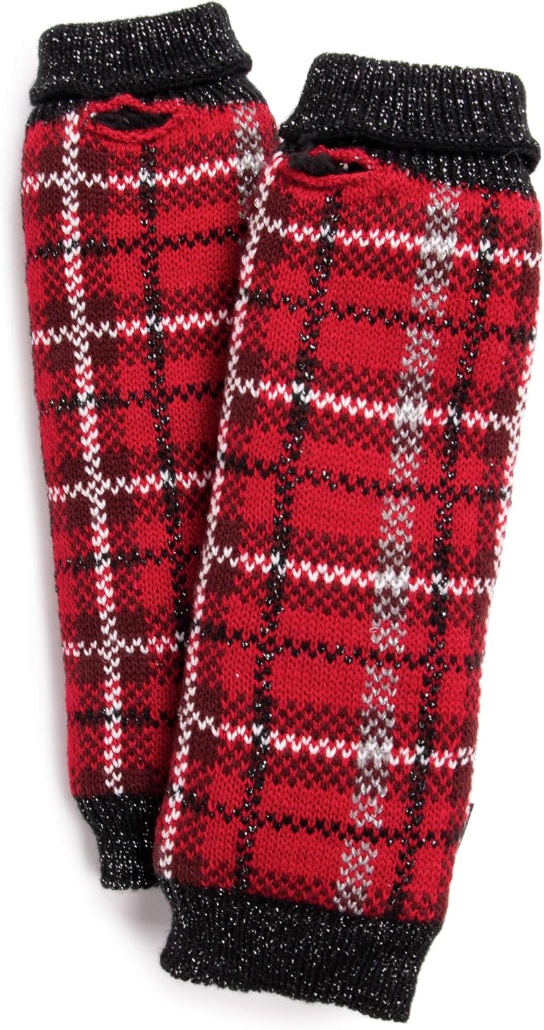 Muk Luks Women's Arm Warmers, Red, OSFM at  Women’s Clothing store