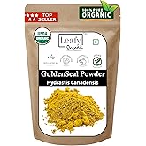 Leafy Organic Goldenseal Root Powder - 3.5 oz Pure Natural Goldenseal Root Powder Supplement
