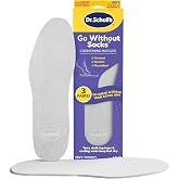 Dr Scholl&rsquo;s Go Sockless! Cushioning Insoles for Women Men Unisex, 3 Pairs, Trim to Fit - Absorbs Moisture to Keep Feet Dry, Shoe Inserts for Women Men with Plush Terry Cloth Layer for Added Comfort