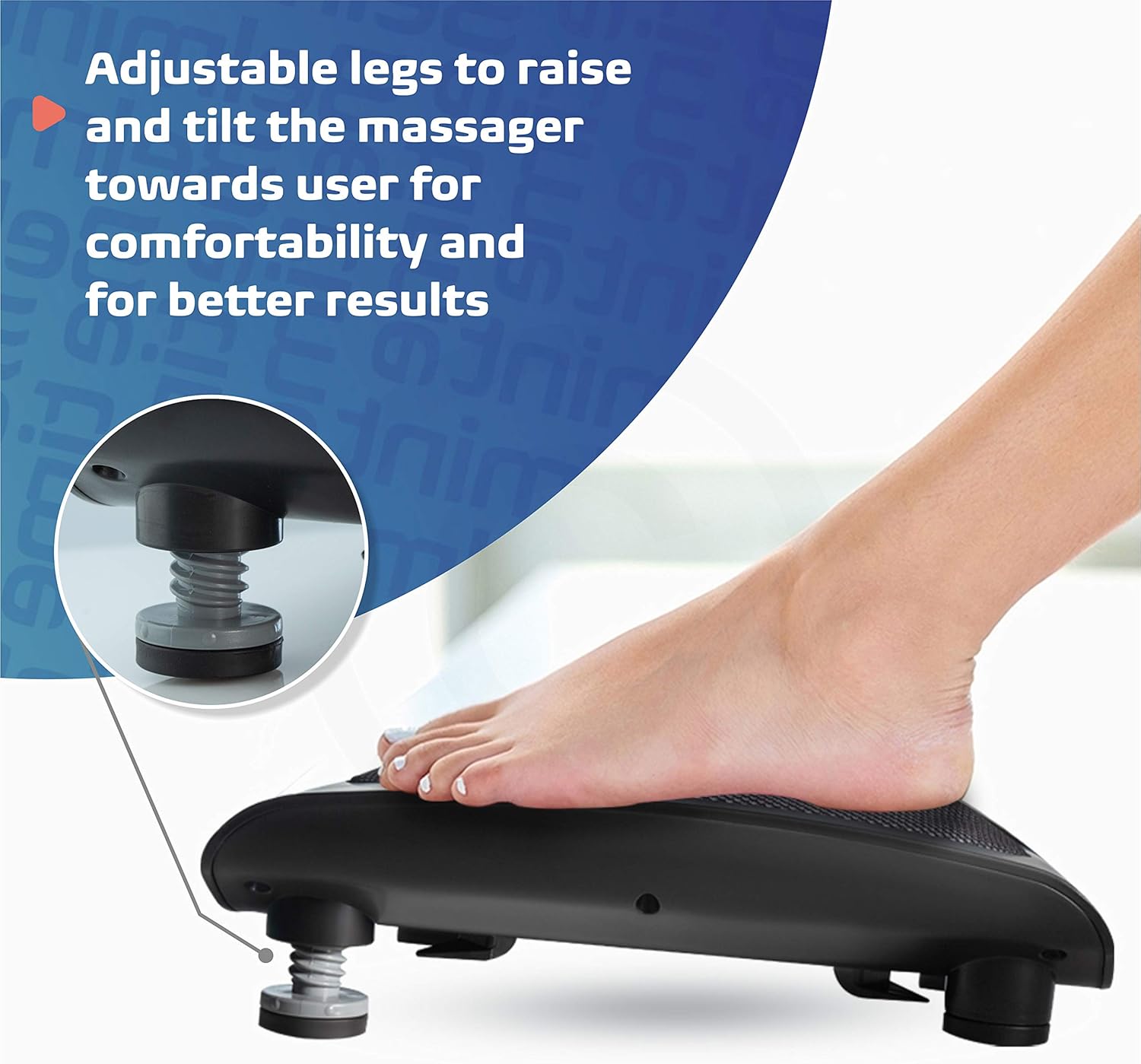 Belmint Shiatsu Foot Massager Machine with Heat - 18 Rotating Heads & Soothing Heat for Deep Kneading Massage Therapy and Plantar Fasciitis - Foot Arch and Nerve Pain Relief: Health & Personal Care