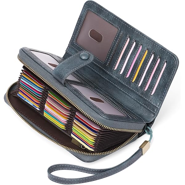 Amazon.com: Credit Card Holder and Business Card Organizer, Pocket Credit  Card Wallet for Women, Slim Business Card Holder for Storage Credit Cards  or Business Cards, 26 Slots, with RFID Blocking (Black) :