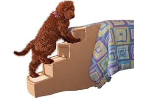 Pet Gear Easy Step IV Pet Stairs, 4-Step for Cats/Dogs, Portable/Lightweight, Sturdy