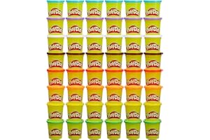 Play-Doh Bulk Pack of 48 Cans, 6 Sets of 8 Modeling Compound Colors, 3oz, Back to School Gifts & Prizes for Students & Classroom, Preschool Toys for Kids, Ages 2+ (Amazon Exclusive)