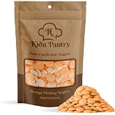 Merckens Chocolate Melting Wafers Bulk Bag Perfect For Dipping, Deserts, Baking And More (Orange, 1 Pound)