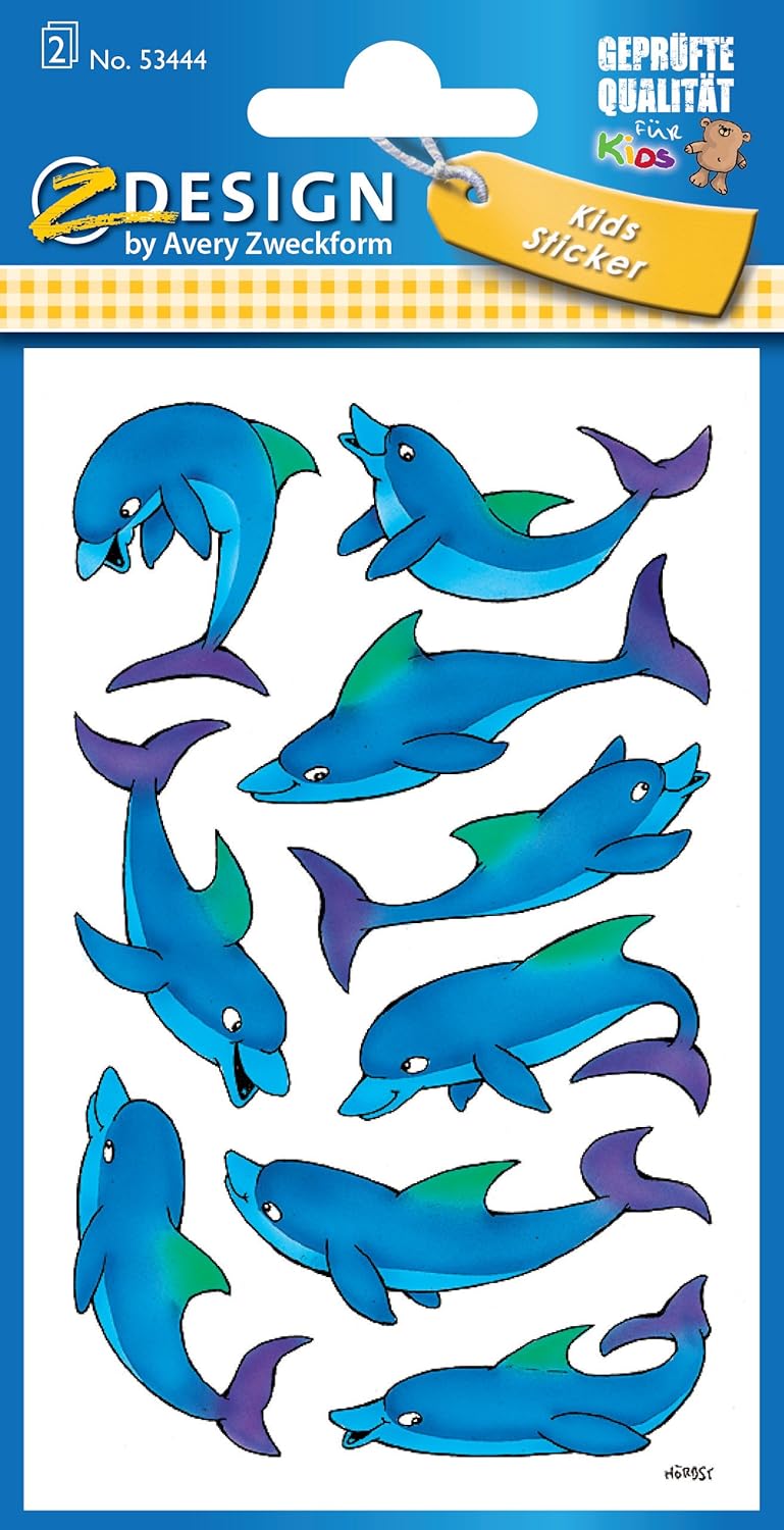 Naklejki na blyszczacym papierze Z Design Kids Delfiny: 53444, Delfine, 7.6 x 12 cm - Image 3
