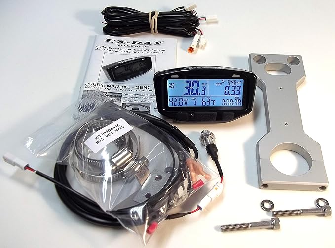 EXRAY Speedometer Kit For Yamaha Golf Carts CNC Mount