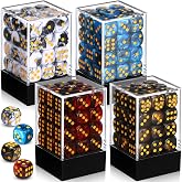 Foilswirl 144 Pcs 12mm 6 Sided Mini Dice Set, Classic Color | for School Classroom Table Games, D6 Game Standard Dice with Portable Plastic Box, for Teaching Math Learning