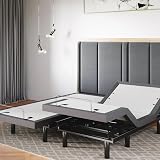 Sven & Son Classic Adjustable Bed Base, Head and Foot Lift, Massage, Under-Bed Lights, USB, Memory, Zero Gravity Smart Frame - Split California King