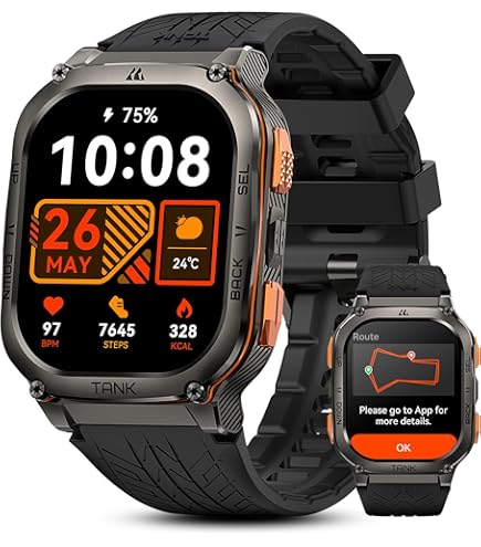 Relogio Smartwatch kieslect Kr 3 Smart Watch Preto 47 mm, AMOLED