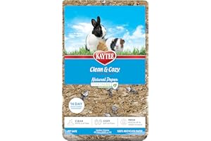 Kaytee Clean & Cozy Natural Paper with Extreme Odor Control Bedding, Made with 100% Recycled Paper