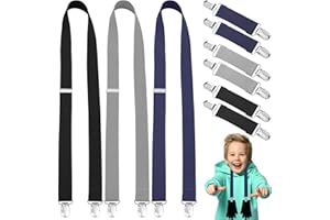 Ceenna 9 Pcs Glove Clips for Kids Adjustable Elastic Mitten Holder Winter Mitten and Hat Clips Glove Keepers Straps for Kids