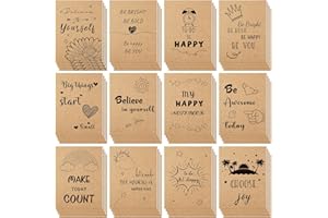 48 Pack Inspirational Notebooks, Motivational Journals Mini Notebooks Bulk, Lined Kraft Paper Notebooks Inspirational Notepad
