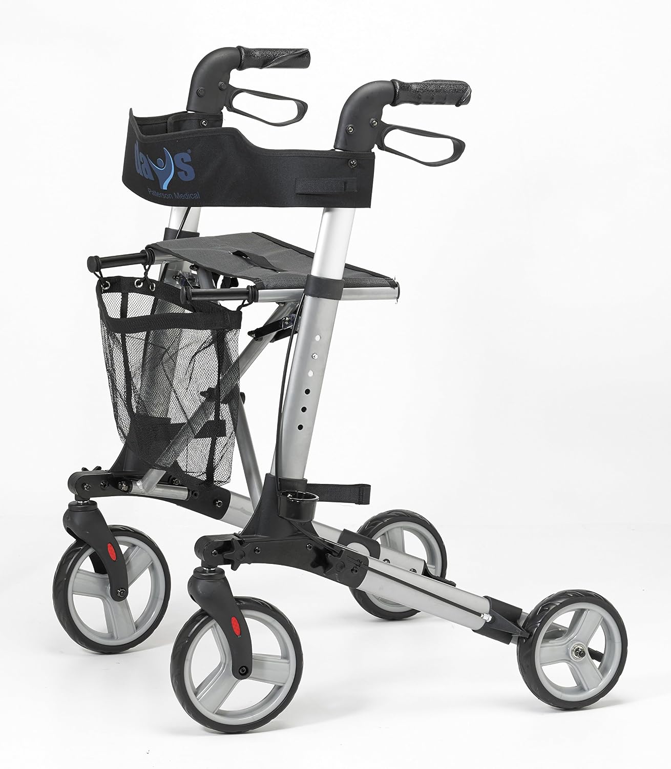 Days Deluxe Lightweight Folding Four Wheel Rollator, Rollator, Easy Storage and Travel, Carry Bag, Mobility Aids - Image 3