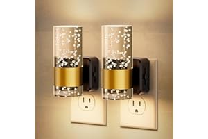 JandCase Night Light, Night Lights Plug into Wall,2 Pack 3000K Dimmable LED Night Light with Adjustable Brightness, Automatic Night Lights Plug in with Auto Light Sensor, for Bathroom Hallway Decor