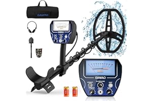 OMMO Metal Detector for Adults, High Accuracy Pointer Metal Detector with Backlight 10''Waterproof Coil Adjustable Buckle, All Metal&Disc&Pinpoint Mode for Detecting Gold Coin Treasure Hunting