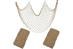 YuanDe 2 Pack Fish Net Decorations for Party