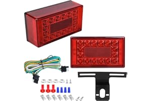 VINAUO 6"" LED Trailer Lights, Boat Trailer Lights, Trailer Lights LED Kit, 12V LED Boat Trailer Lights Submersible, Stop Tur
