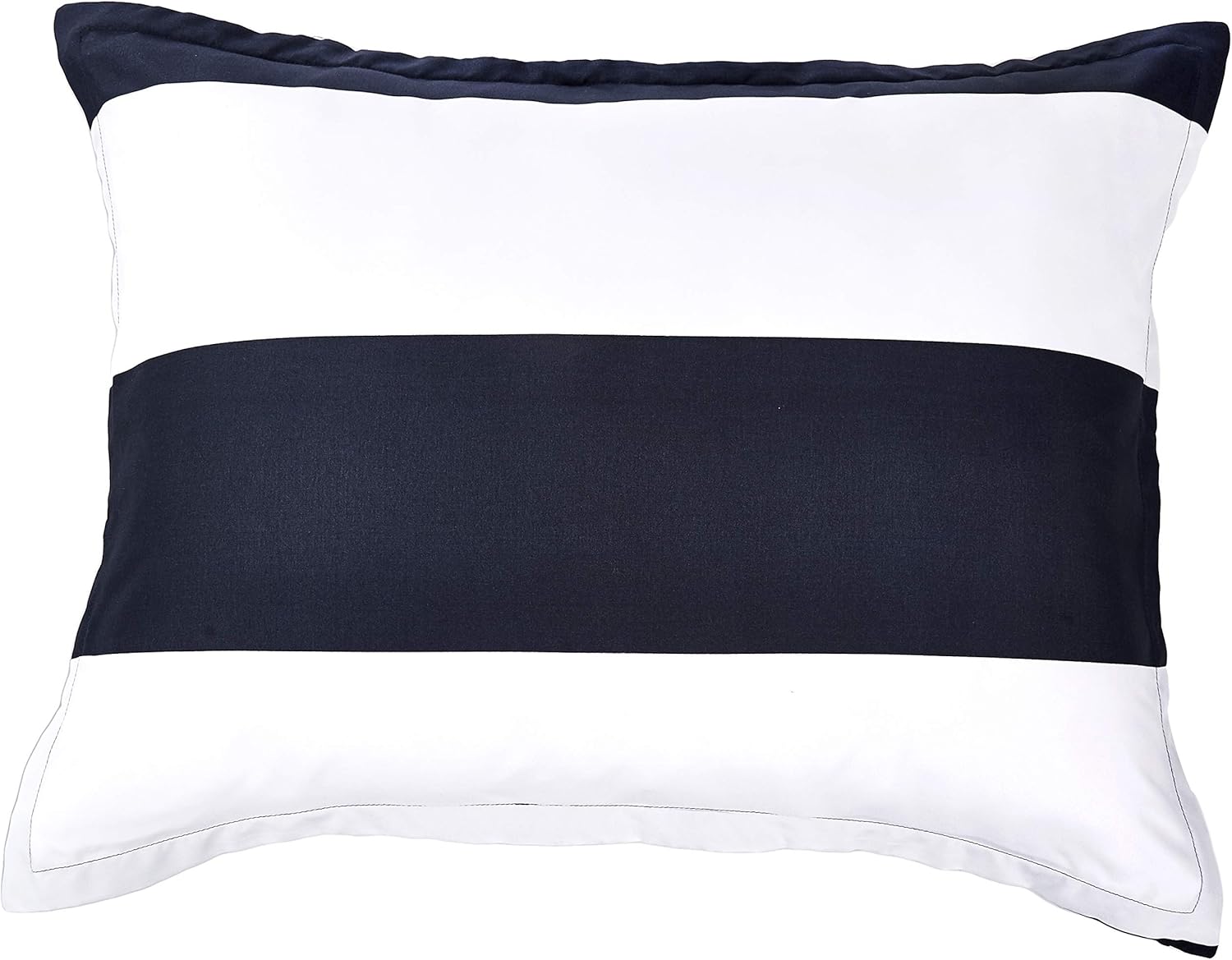 Basics Comforter Set, Twin / Twin XL, Navy Rugby Stripes, Microfiber, Ultra-Soft: Home & Kitchen