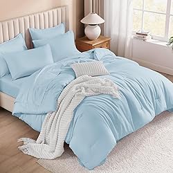 Litanika Comforter King Size Set Light Blue - 7