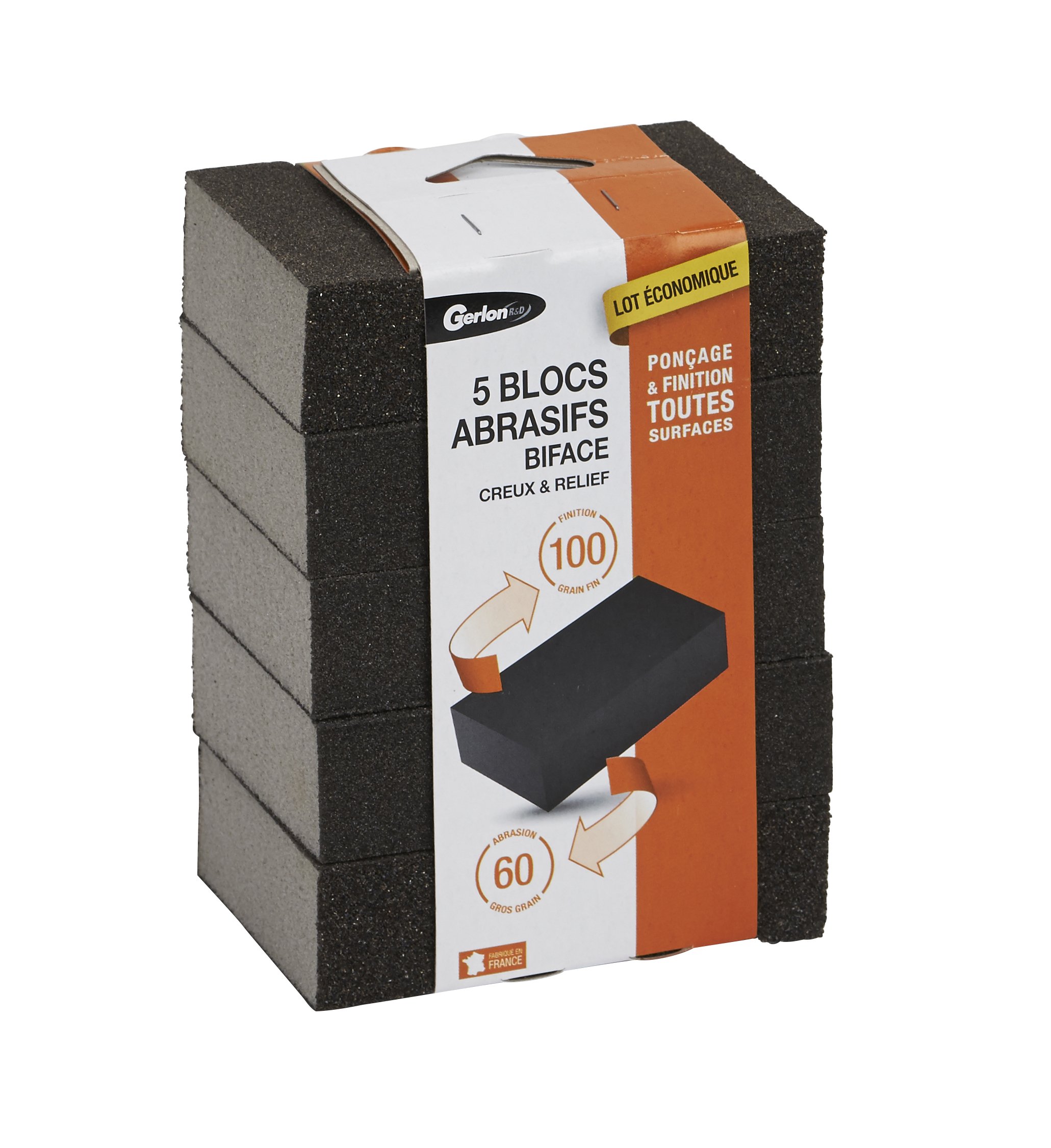 Gerlon Set of 5 Sanding Blocks for All Surfaces