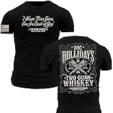 Tombstone Doc Holliday I Have Two Guns One for Each of You Whiskey Premium Athletic Fit T-Shirt