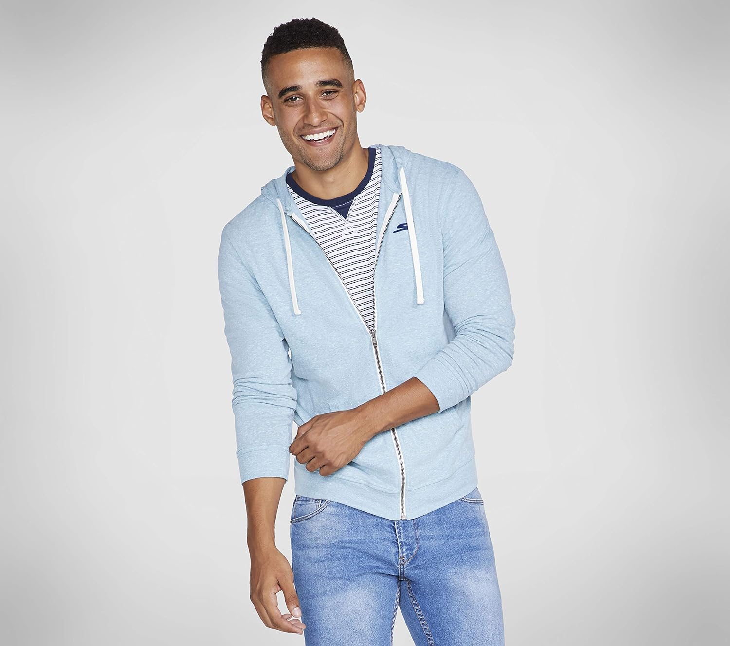 skechers godri quarter zip hoodie