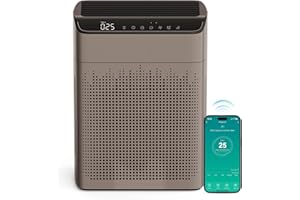 MERONTE Purificateurs d'air pour chambre à coucher, grande pièce, maison, jusqu'à 1690² avec moniteur de qualité de l'air PM 