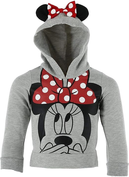 Disney Minnie Mouse Girls Sweatshirt Pullover Costume Ears