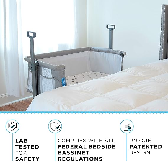 bedside bassinet for tall bed