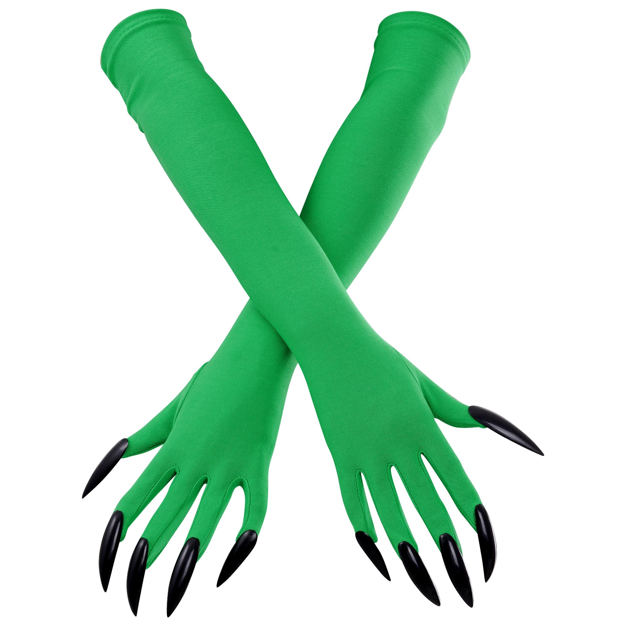 Photo 1 of choyaxo Witch Green Glove Claw Gloves Gloves with Claws Halloween Glove for Halloween Cosplay Costume Accessory