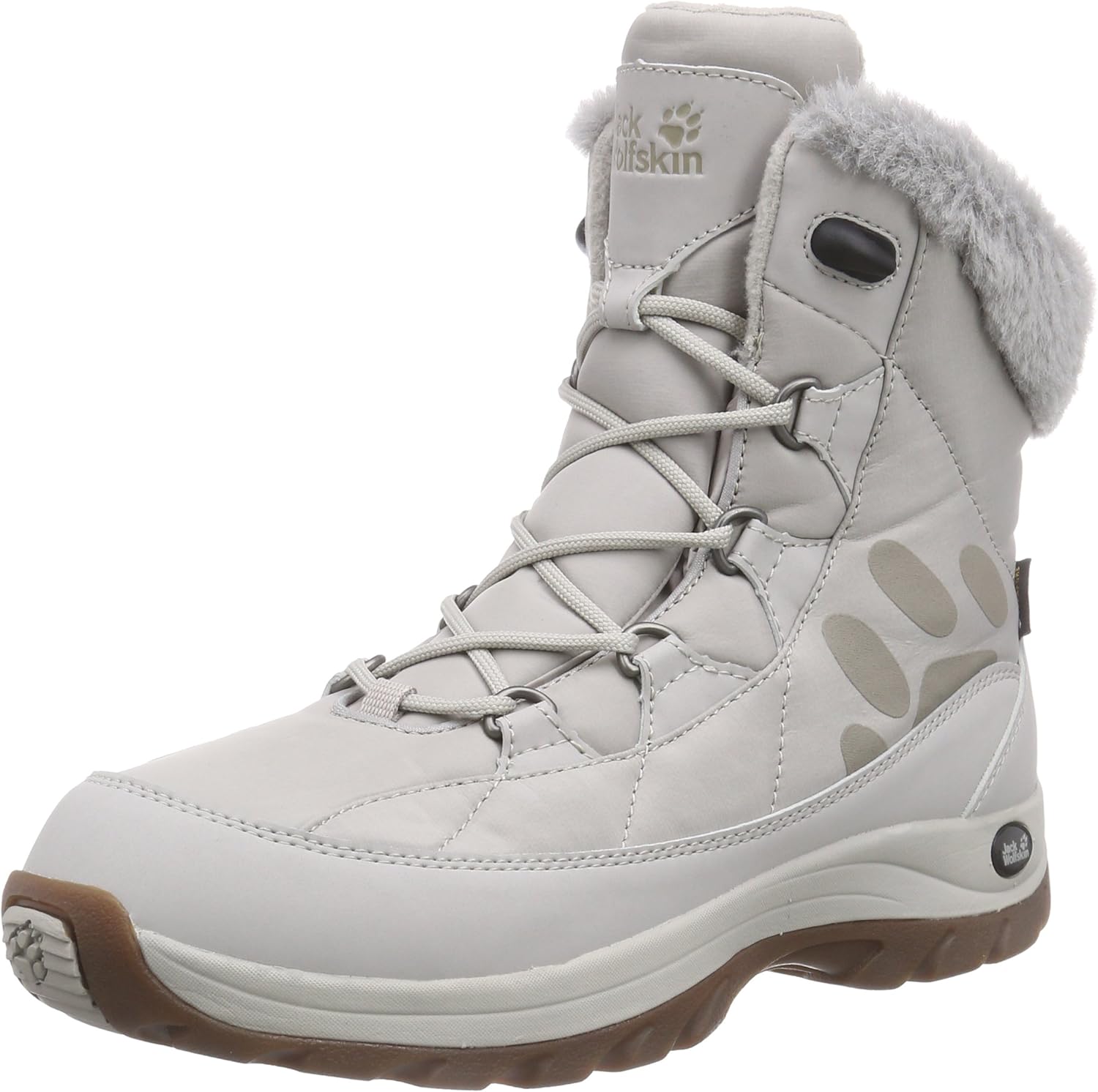 Jack Wolfskin TORONTO TEXAPORE HIGH W, Women's Warm lined snow boots long length, Grey (grey