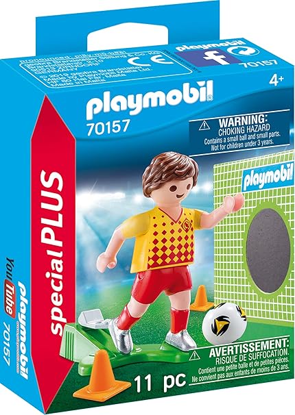 PLAYMOBIL 70157 Special Plus Fußballspieler mit Torwand, bunt