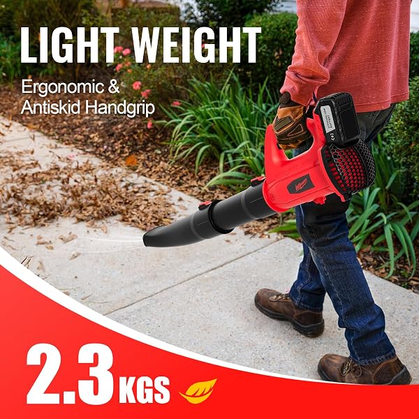 LEAF BLOWER CORDLESS, ELECTRIC CORDLESS LEAF BLOWER WITH 2 * 4.0AH BATTERY POWERED, BLOWERS FOR LAWN CARE, BLOWER WITH EXTENSION NOZZLE, BATTERY POWERED BLOWERS LEAF CORDLESS