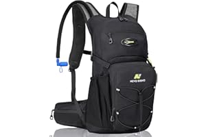 N NEVO RHINO Hydration Backpack, 18L Multipurpose Hiking Backpack with 3L Water Bladder, Water Backpack Insulated Hydration Pack Ideal for Hiking and Cycling