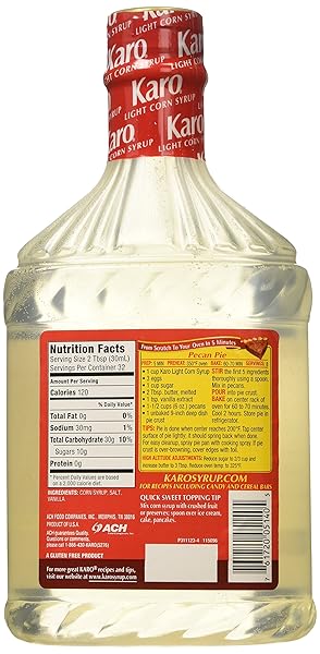 KARO LIGHT CORN SYRUP 32 FL OZ. .95L