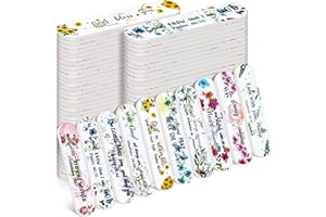 Lanties 50 Pack Christian Gifts for Women Bulk Church Bible Verse Nail Files Floral Scripture Emery Boards Christian Religious Gift Nail Files for Employee Appreciation Teacher Staff Coworkers Women
