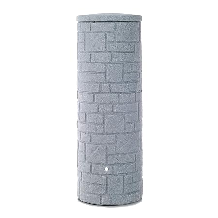 Regentonne grau Regenwassertank Arcado 360 Liter granit aus UV- und witterungsbeständigem Material. Regenfass bzw. Regenwasse