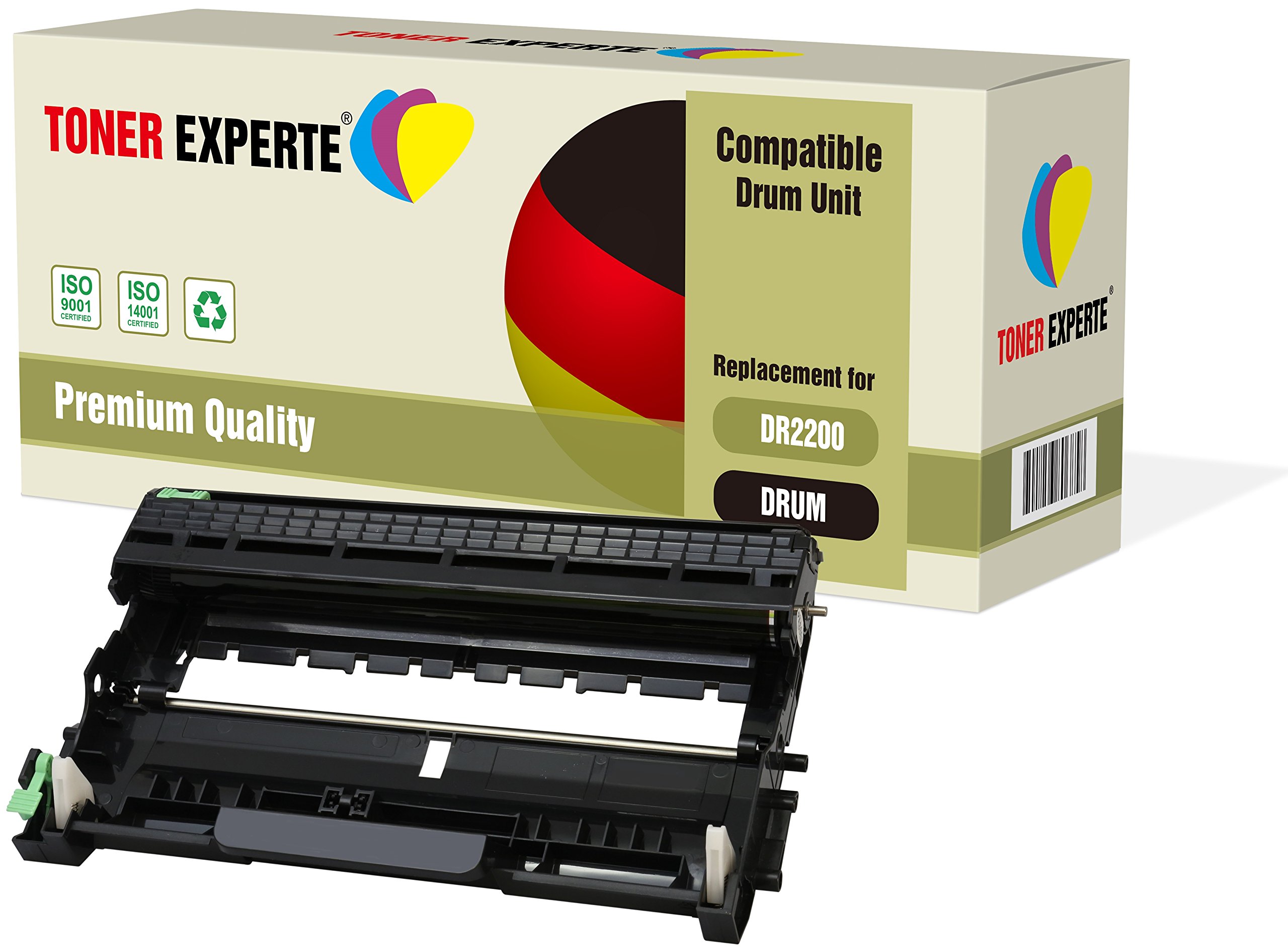 TONER EXPERTE® Compatible DR2200 Imaging Drum Unit for Brother HL-2220 2230 2240 2240D 2250DN 2270DW 2130 2132 2135W FAX-2840 2940 MFC-7360N 7460DN 7860DW DCP-7055 7055W 7060D 7065DN (12,000 Pages)