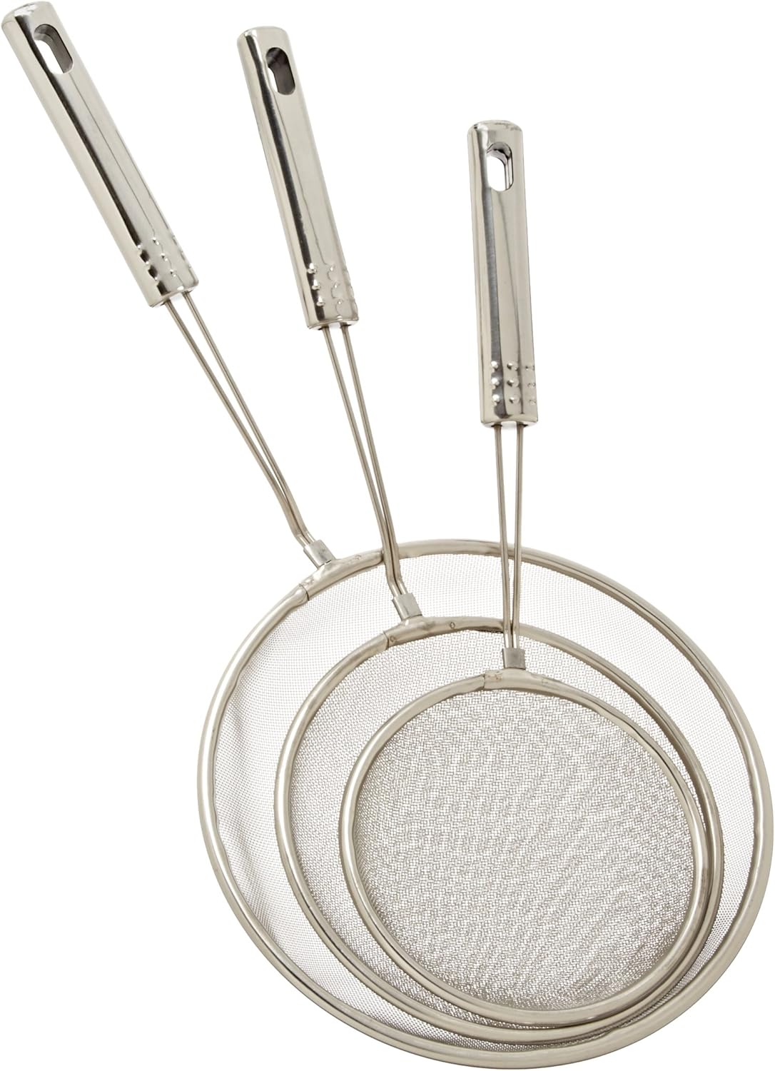 Cook Pro Stainless Steel Mesh Strainers, Set of 3