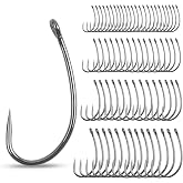 Barbless Fishing Hooks Curve Shank Carp Trout Circle Hooks Crank Fly Tying Hooks Carp Leader Hair Bait Rigs Fishing Accessoires for Freshwater Saltwater