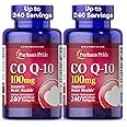 Puritan's Pride Coenzyme CoQ10 100mg, Dietary Supplement for Heart Health, Blood Pressure, Oral Gum Health, and Healthy Aging Support, 240 Rapid Release Softgels, 2-Pack