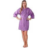 Turquaz Lightweight Short Robes For Women Waffle Kimono Bathrobe - Soft, Fast-Drying, Long-Lasting Cotton Blend