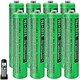 ZZWJBCYLE 8 Pack BK-40AAABU Ni-MH AAA Rechargeable Battery for Panasonic, 1.2v 400mah Rechargeable AAA Batteries for Panasonic Cordless Phones, Remote Controls, Electronics