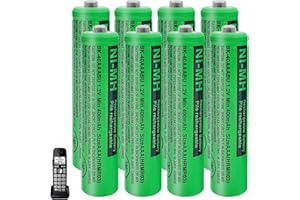 ZZWJBCYLE 8 Pack BK-40AAABU Ni-MH AAA Rechargeable Battery for Panasonic, 1.2v 400mah Rechargeable AAA Batteries for Panasonic Cordless Phones, Remote Controls, Electronics