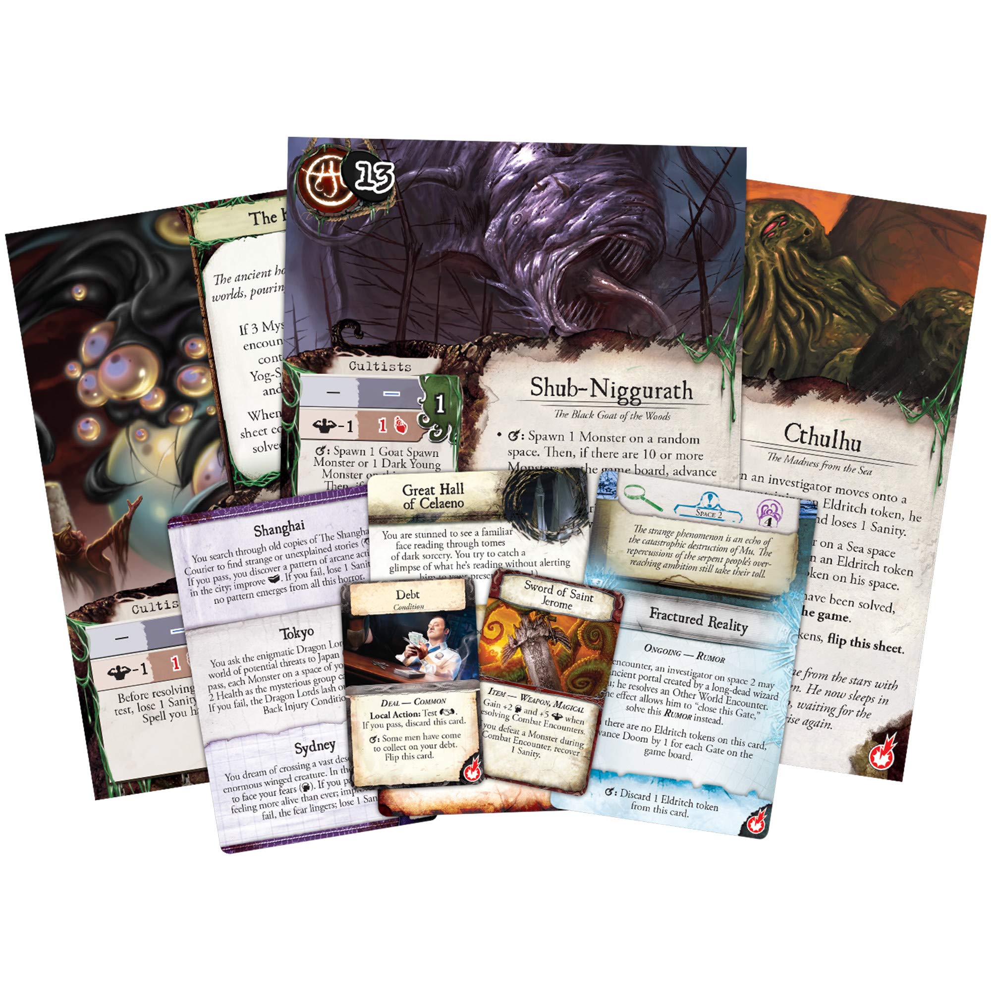 Asmodee Eldritch Horror Board Game - A World-Spanning Cooperative Adventure in Terror, Mystery Game for Adults, Ages 14+, 1-8 Players, 2-4 Hour Playtime