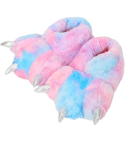 Onmygogo Pantoufles Fantaisie Pour Femme Hommes En Forme Girafe, Chaussons D'hiver En Peluche Adulte(37-40 EU