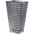 MCMCNCUIU Crystal Vase, Black Glass Vase for Centerpieces, Large Flower Vases, Modern Vases for Living Room, Dining Table, Wedding, 11 Inches