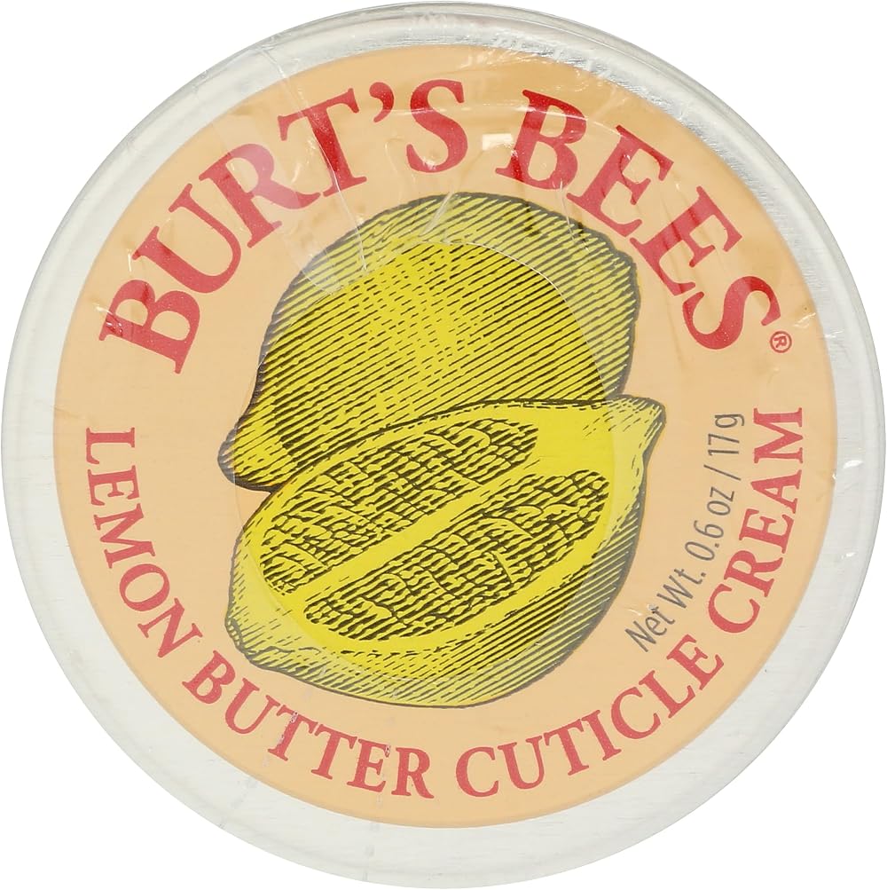 Burt's Bees Cuticle Cream Sweet Almond Oil Cocoa Butter Vitamin E Lemon Scent