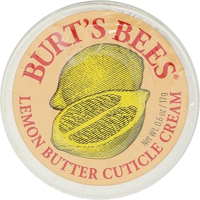 Burt's Bees Cuticle Cream Sweet Almond Oil Cocoa Butter Vitamin E Lemon Scent